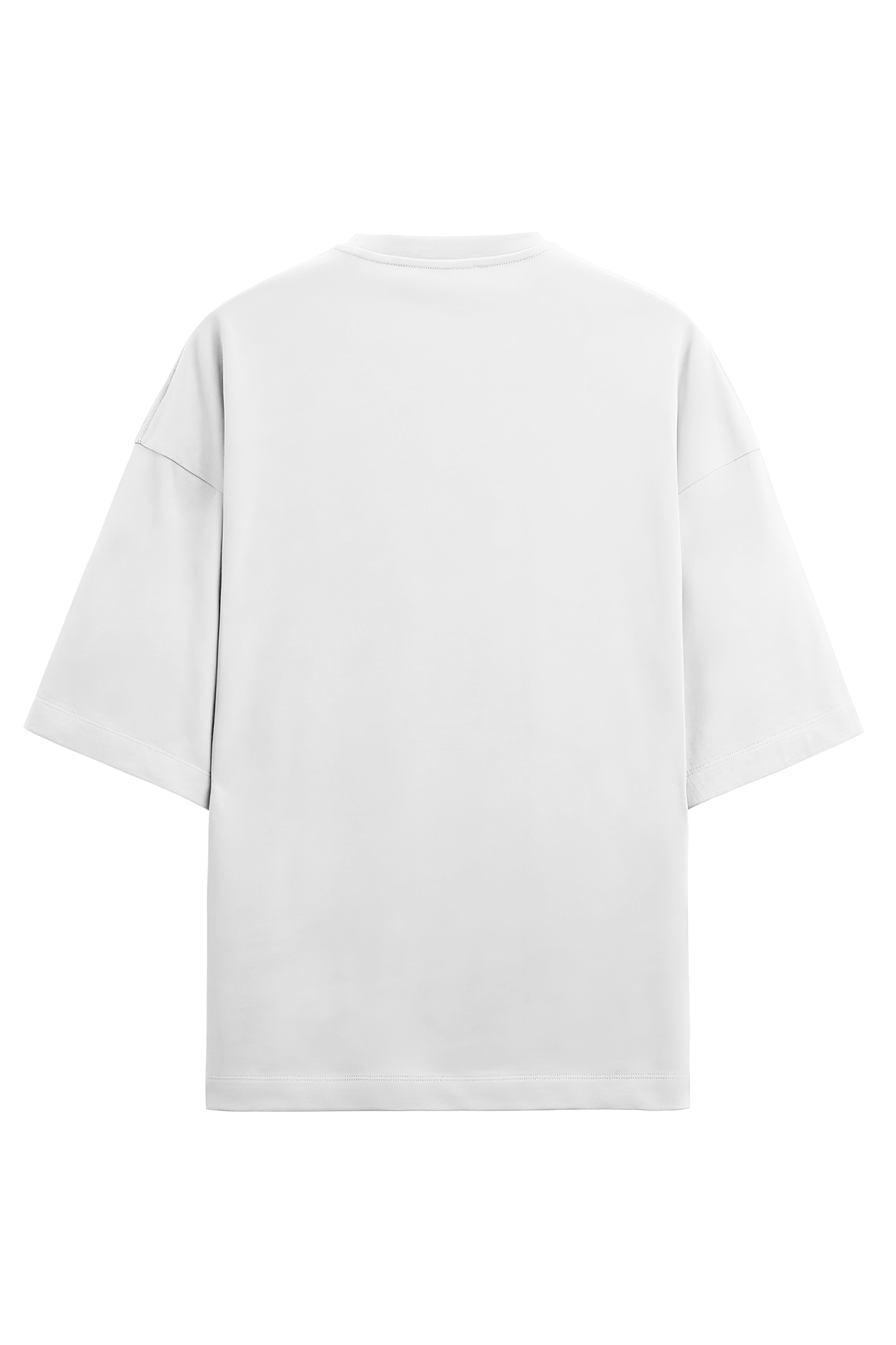 Plain white back of Lewis Hamilton GOAT T-shirt